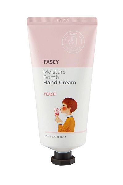 FASCY Peach Extract Hand Cream 80 ml – Moisture Bomb, Nourishing & Smoothing Intensive Care