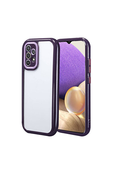 AQUA AKSESUAR Samsung Galaxy A32 4G Uyumlu Renkli Tasarımlı Kamera Korumalı L...