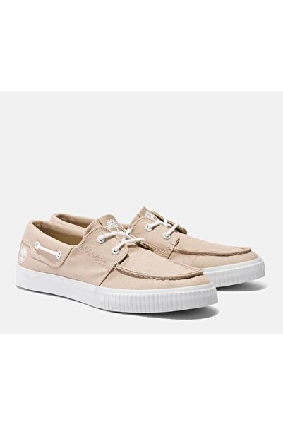 Timberland Men's Mylo Bay Canvas Beige Boat Shoes