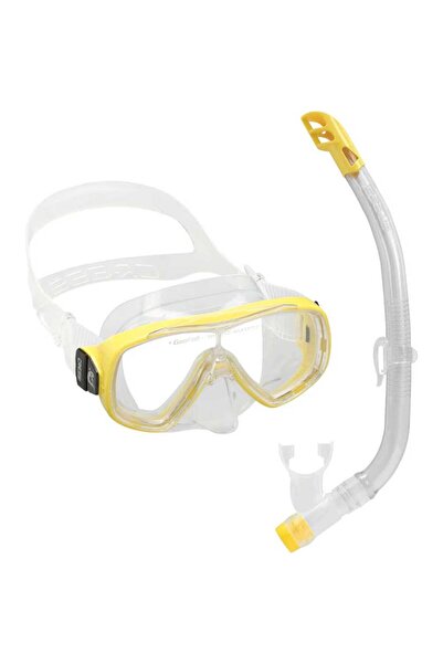 Cressi Junior Ondina Maske Top Şnorkel Seti Clear-yellow