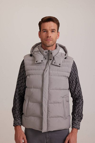 Ysf Men's Gray Regular Fit Vest