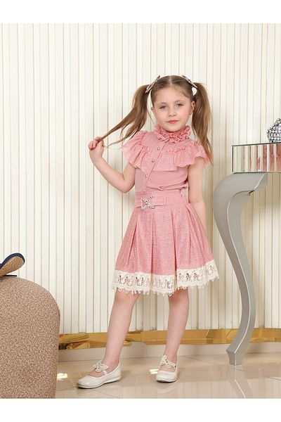 TREEMASS Girl's Set - Skirt and Blouse