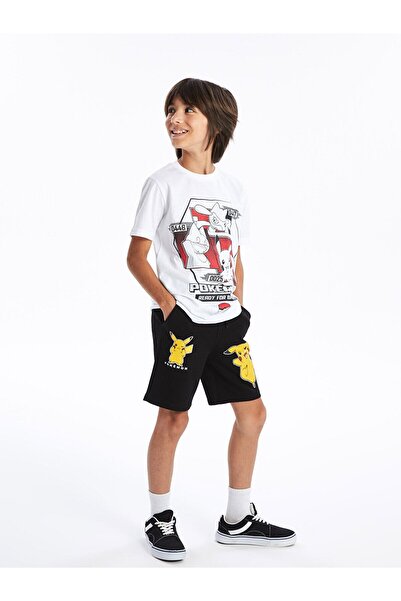 LC Waikiki Pokemon Printed T-Shirt για αγόρι - Crew Neck, κοντομάνικο