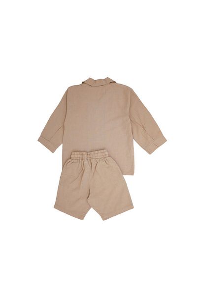 rg kidsstore Комплект ленени шорти и тениска за момчета