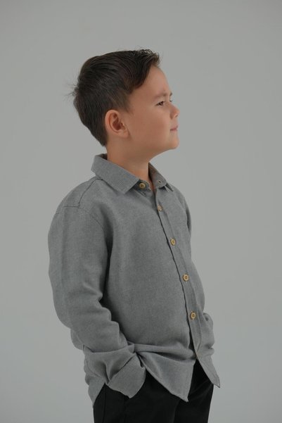 ASG TEKSTİL Lily 3W Long Sleeve Boy's Shirt