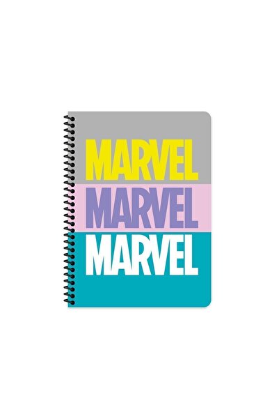 Marvel Seri 2 16.5x22.5 Çizgili Defter - Renkli