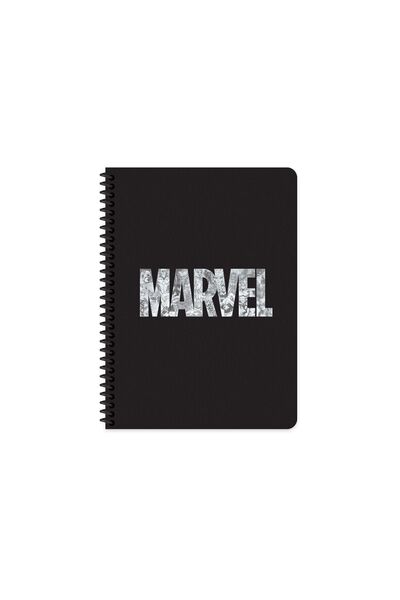 Marvel سلسلة 1 16.5x22.5 دفتر ملاحظات مبطن - أسود
