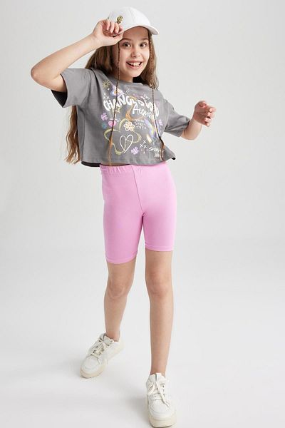 DeFacto Girl's Basic Biker Tights J3485a623hs