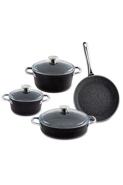 Jumbo Darci Black 7 Piece Cookware Set