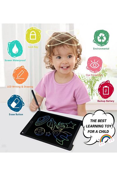 Sole 10 Inch Blue Digital Drawing-Education Writing Tablet - LCD with Pen, Pad-10 inch