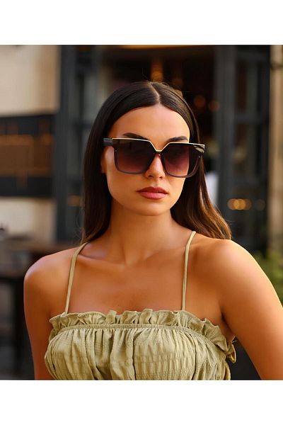 Pierre Lotus Uv400 Glass Protected Women's Sunglasses - Pl10006