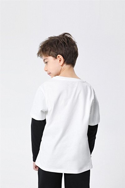 Lee Cooper Μπλουζάκι Matt Boy's Crew Neck Λευκό