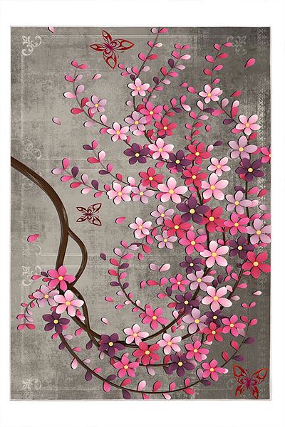 MARSA Digital Printing Non-Slip Base Washable Stain-Proof Living Room Carpet Kitchen Carpet Runner