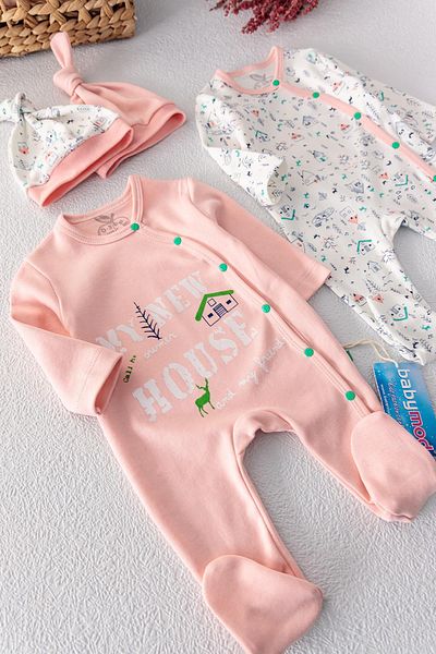 Babymod Baby Girl Jumpsuit Double Long Sleeve Jumpsuit Set