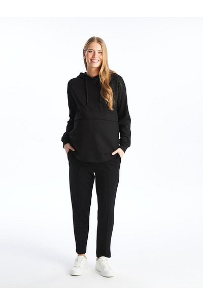 LC Waikiki Pantaloni de trening de maternitate LCWAIKIKI - Croială dreaptă cu talie elastică