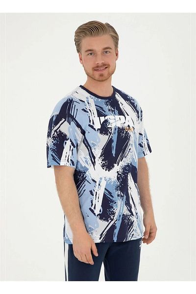 U.S. Polo Assn. Λευκό μπλουζάκι US Polo Assn. Ανδρικό - Crew Neck DAGAS DMLS