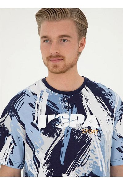U.S. Polo Assn. Λευκό μπλουζάκι US Polo Assn. Ανδρικό - Crew Neck DAGAS DMLS