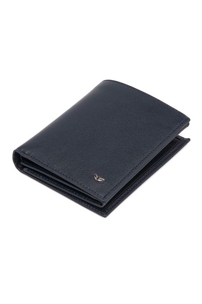 Tergan Men's Leather Wallet Navy Blue - 1430H86