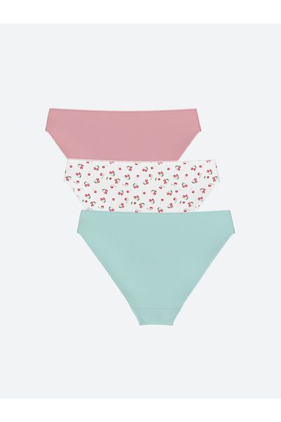 LC Waikiki Pachet de 3 chiloți bikini cu model