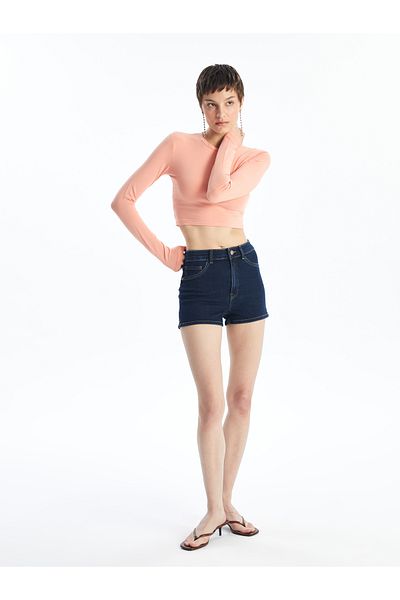 LC Waikiki Women's Jean Shorts - Extra Tight Fit