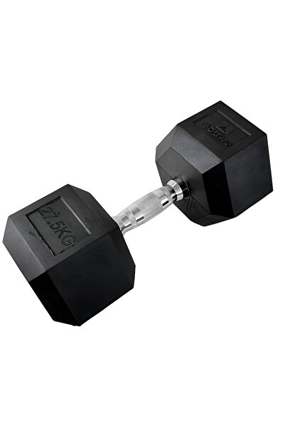 Rebuwo Hex Altıgen Kauçuk Kaplı Dambıl 27.5 kg 1 Adet