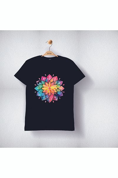 Cevval Tricou imprimat cu flori pentru fete