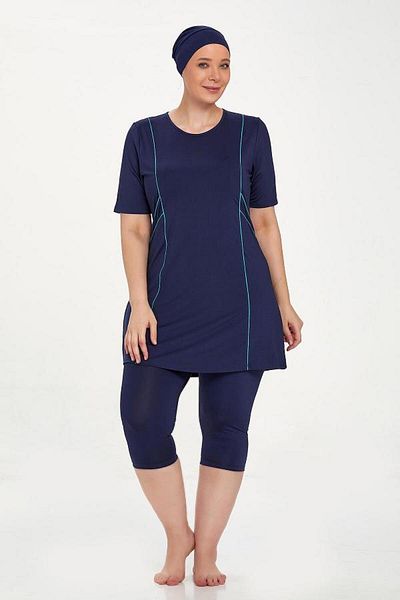 MARESİVA 8322 Model Hijab Half Sleeve Swimsuit