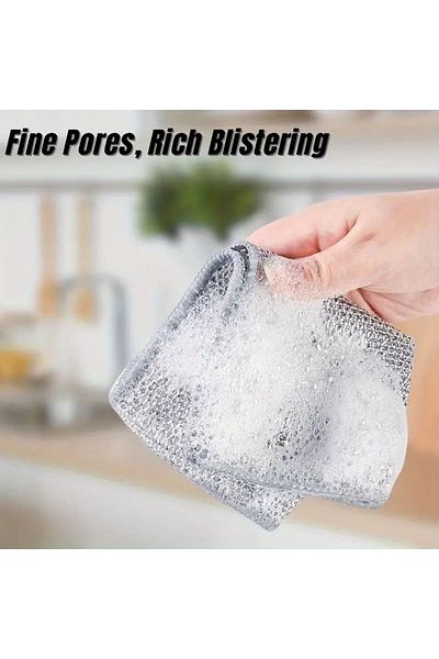 MG HOME 1 Piece Multifunctional Anti-Scratch Dishcloth - Scrub Cloth and Steel Towel Inclus
