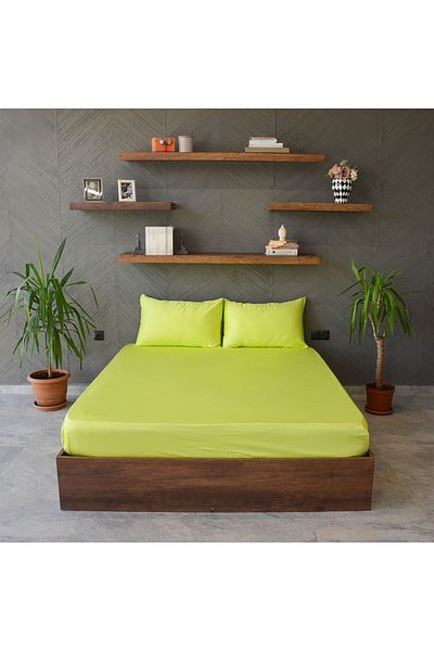 Yuvam 100% Cotton Ranforce - Double Plain Paint Fitted Set