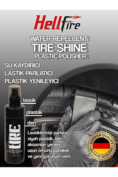 hellfireeu HellFire Lastik Parlatıcı Plastik(250ml) Yenileyici ve Hızlı Cila (400ml)