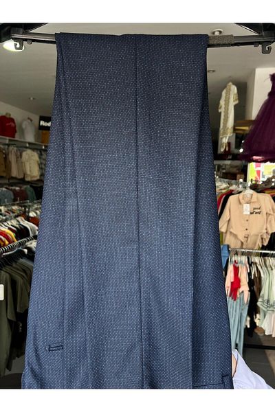 SÜVARİ Blue Puffy Slim Fit Parliament Suit