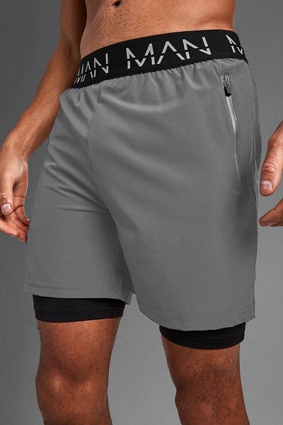 Man Of Man | 3 Συσκευασία |   Unisex Καλσόν με επένδυση γυμναστικής και γυμναστικής Σορτς από καουτσούκ