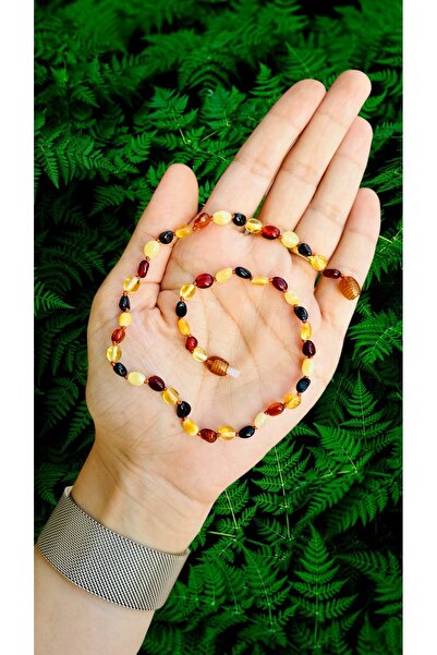 Kehribarkolyecimm Multicolor Bebek Diş Kolyesi Sertifikalı