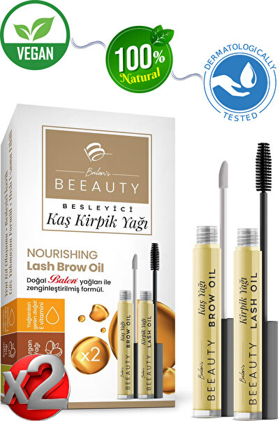Balen's Beeauty 2 Adet Kaş Yağı & Kirpik Yağı - (Amla Yağı - Argan Yağı - E V...