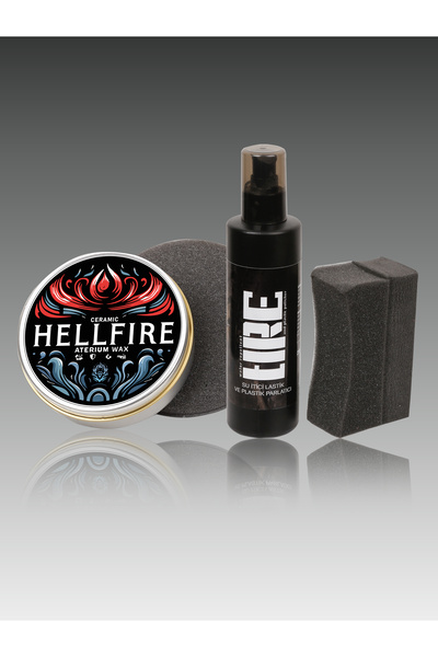 HellFire Aterium Wax(100gr) ve Lastik Parlatıcı Plastik Yenileyici(450ml)