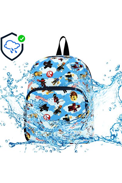 Shopiolog Anaokulu Kreş Günlük Kullanım Erkek Çocuk Sırt Çantası Su Geçirmez Suluklu 2 Bölmeli Okul Öncesi