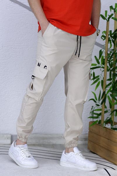 WAFRA Ανδρικό παντελόνι Parachute Jogger με ελαστικά πόδια 9