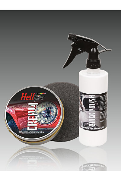 hellfireeu HellFire Seramik Katklı Krem Cila(100gr) ve Hzılı Cila(400ml)