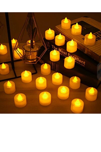 NEWSTORE HOME Led Işıklı Mum 24'lü Set