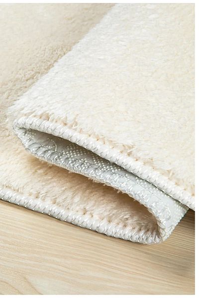Valery Home Vl Washable Non-Slip Base Post Plush Bath Mat Triple Set Ecru