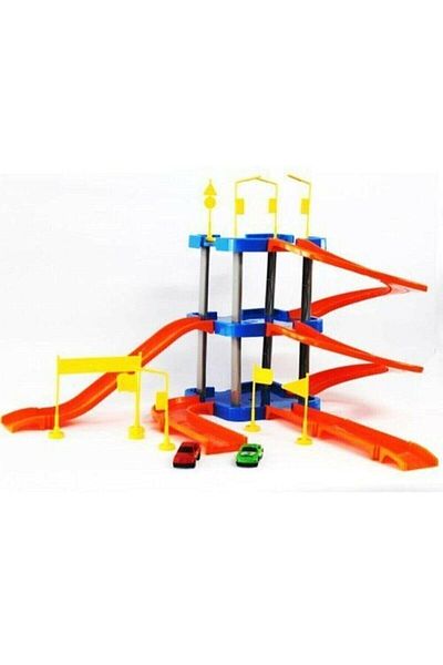 Erdem Oyuncak Parking Lot 3 Storey Super Garage Set 41 Pieces