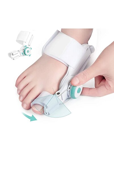 Hayat Gece Ateli Açı Ayarlı Ayak Başparmak Halluks Valgus Düzeltici Kemik Düzeltici + Hediye Makara Aparat