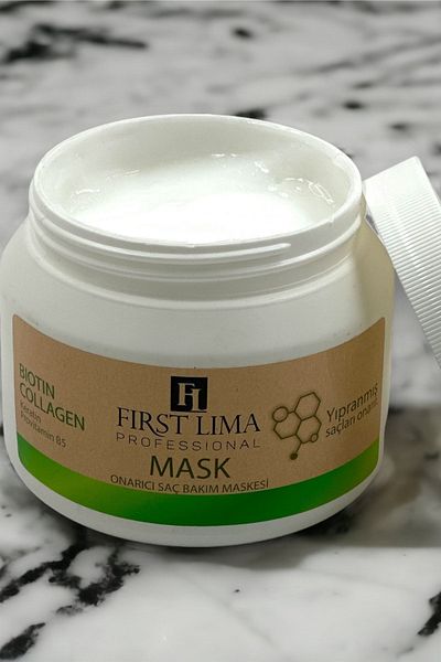 First Lima Professional Repairing Biotin & Collagen Hair Mask for Damaged Hair 500 Ml