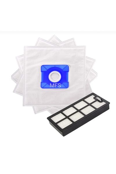 MFS Granadaa Deluxe Fakir Compatible - 10 Pieces Dust Bags and Hepa Filter Hanss Cloth