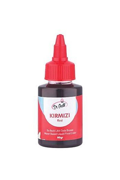 lisapastacılık Dr.gusto Su Bazlı Sıvı Gıda Boyası 60gr - Kırmızı