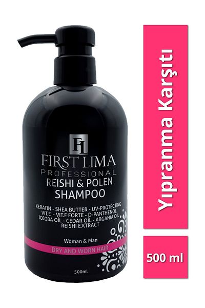 First Lima Professional 500 ml Herbal Care Shampoo - Special for Dyed and Damaged Hair, Dandruff