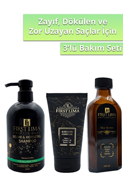 First Lima Professional Dökülme Karşıtı Reishi & Horsetail -etkili Onarım Sağ...