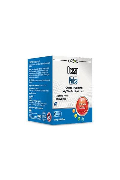 Ocean Pulse 30 Capsules - Fish Oil and Omega 3 Rich + 100 Ml Facial Cleansing Gel Gift