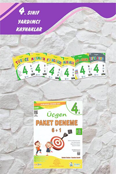 Üçgen Yayıncılık Üçgen 4.Sınıf Beceri Temelli İlkokul Yolculuğu Seti+Paket De...