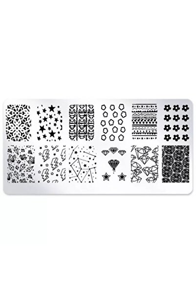 POP Beauty Nail Art Stampa Plakası, Stamper Desen Baskı Paleti